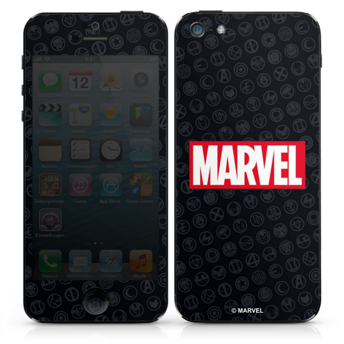 Marvel Logo Black Red 