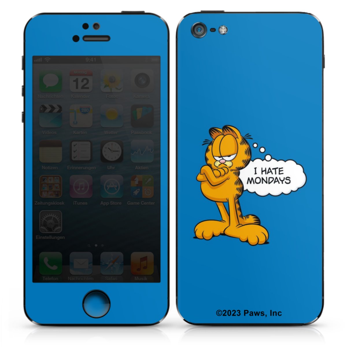 Garfield Ik haat maandagen blauw