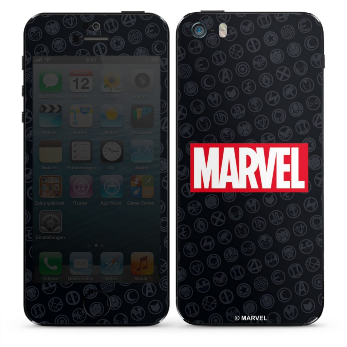 Marvel Logo Black Red 