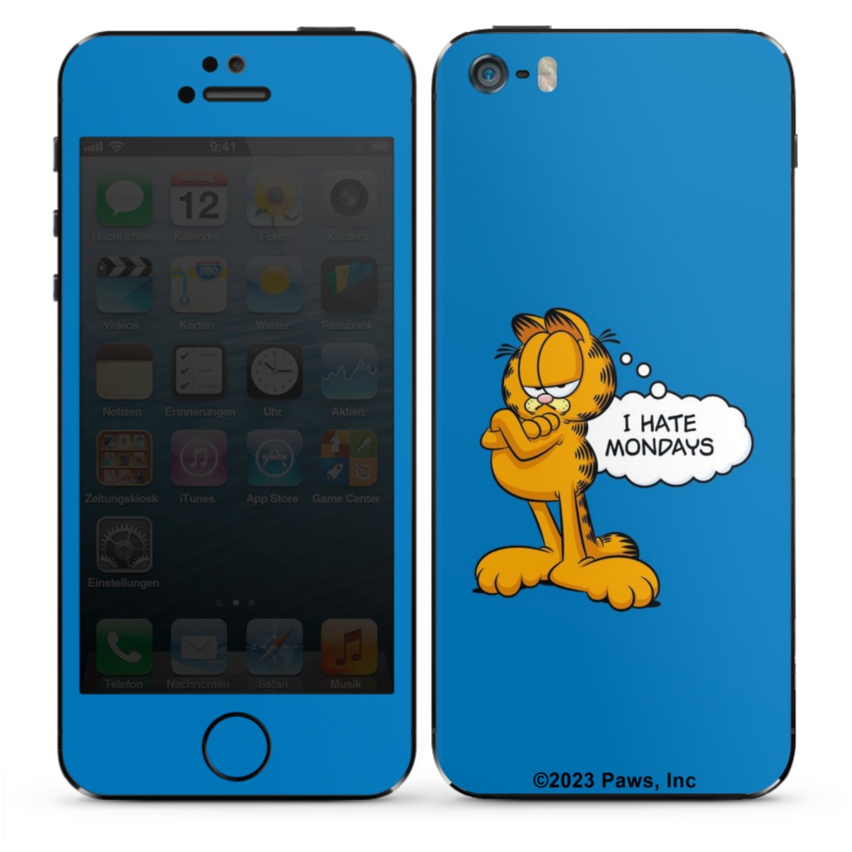 Garfield Je déteste les lundis Bleu