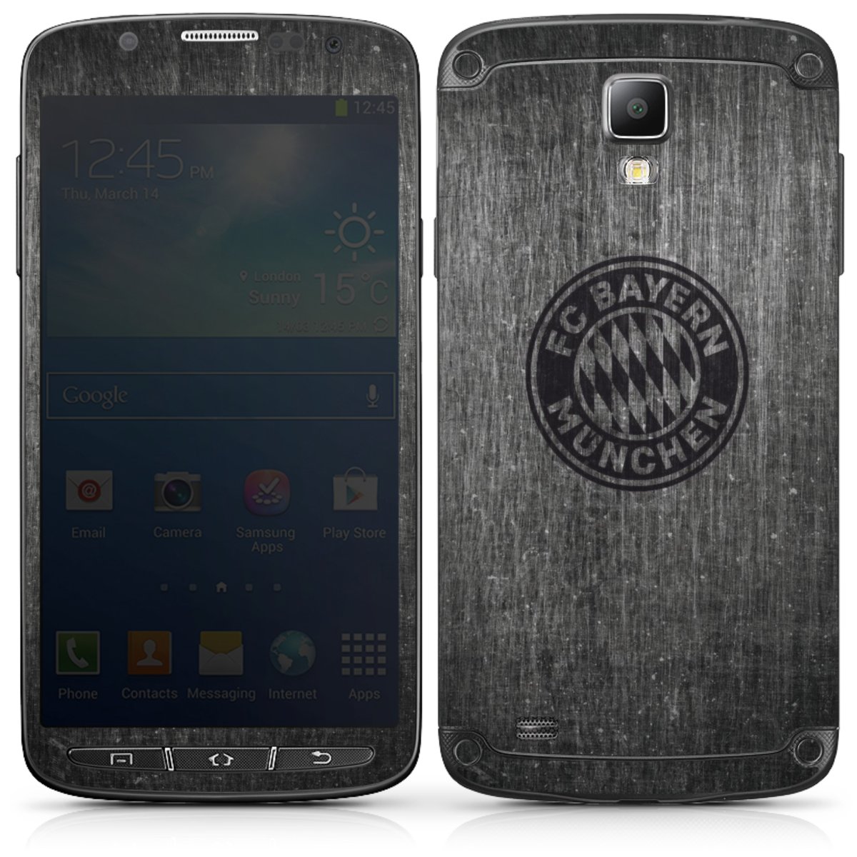 Metalllook FCB Logo einfarbig