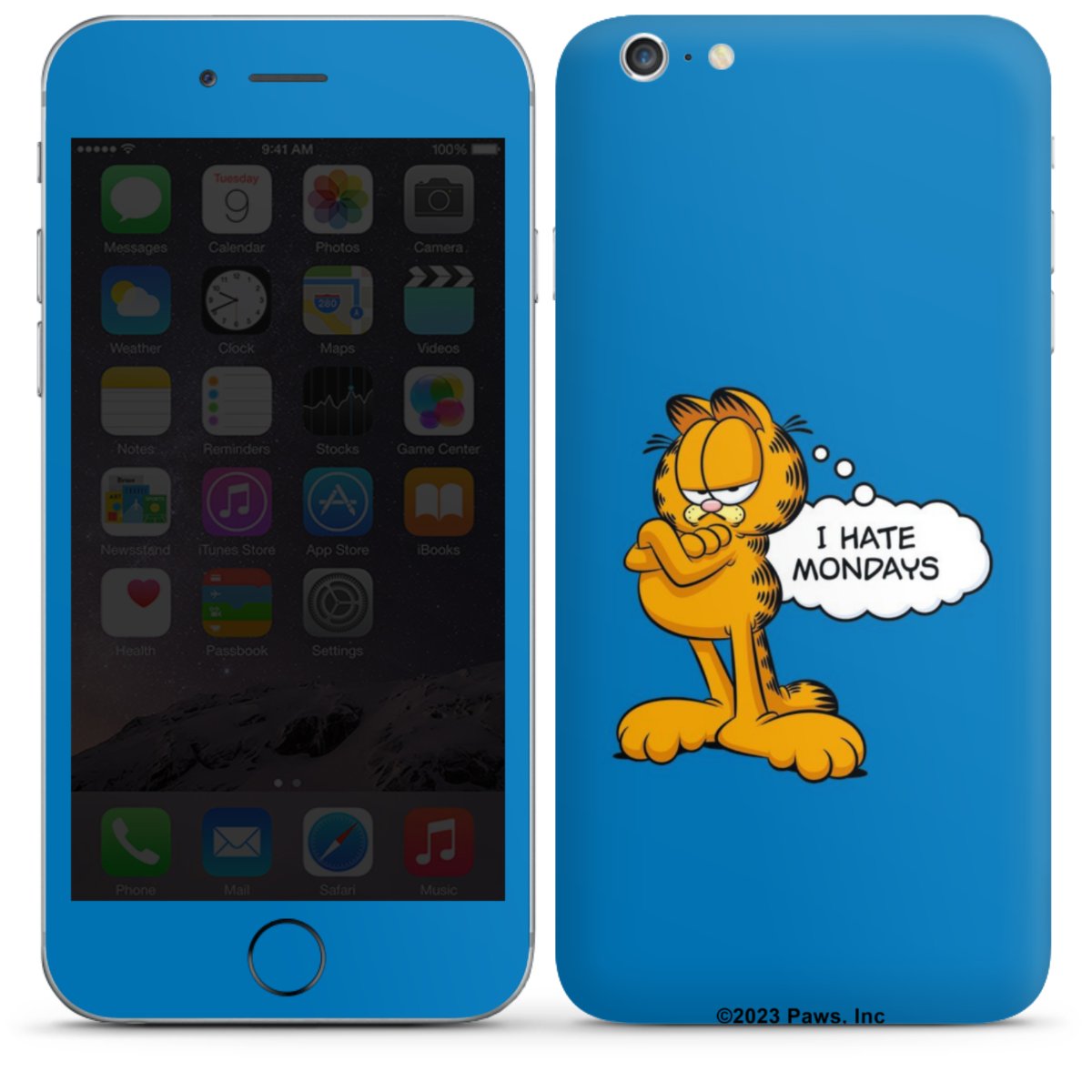 Garfield Je déteste les lundis Bleu