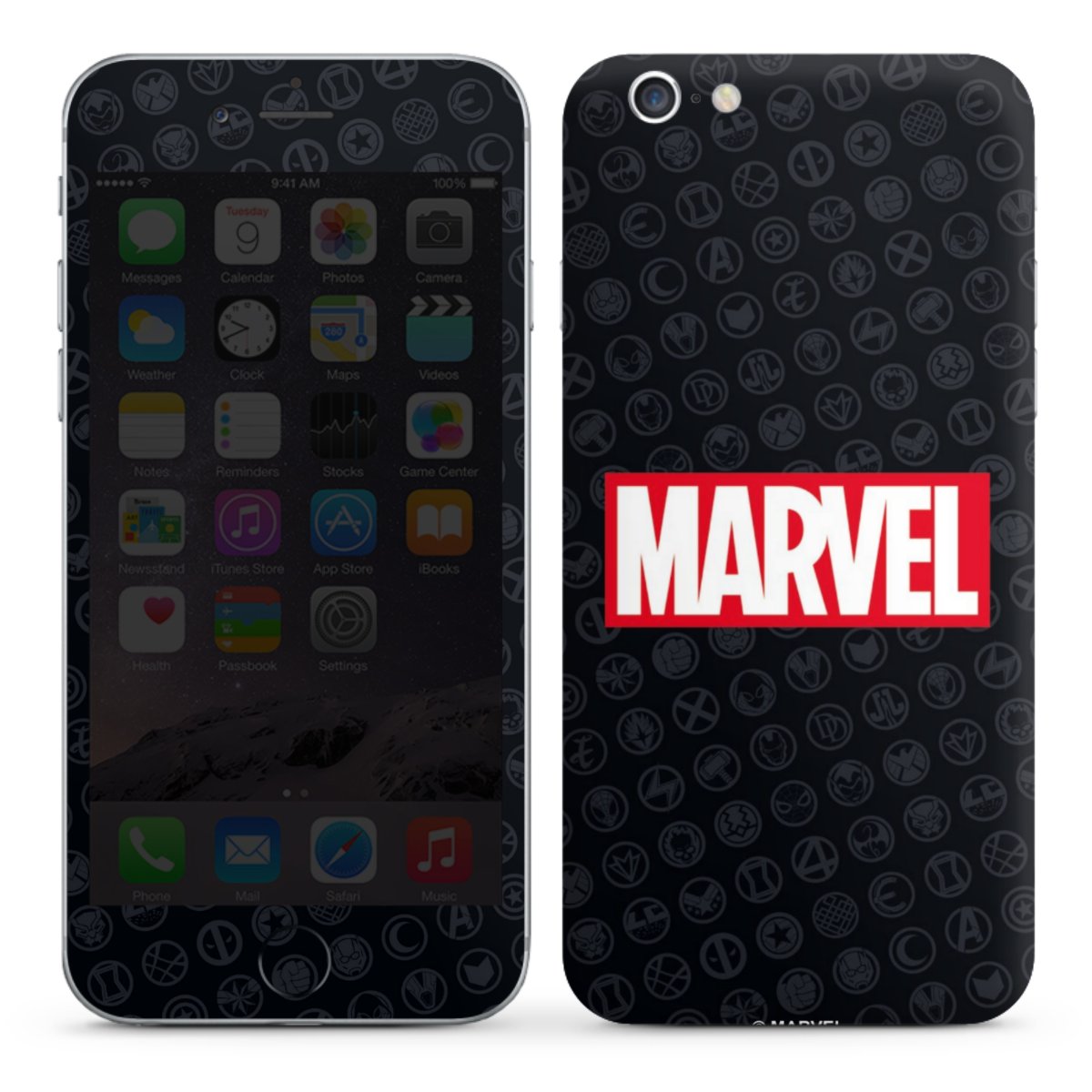 Marvel Logo Black Red 