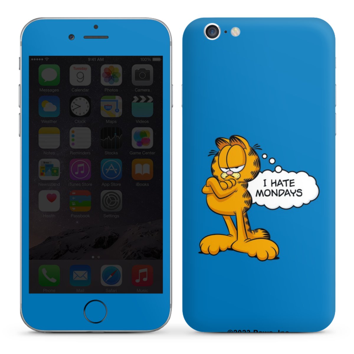 Garfield Ik haat maandagen blauw