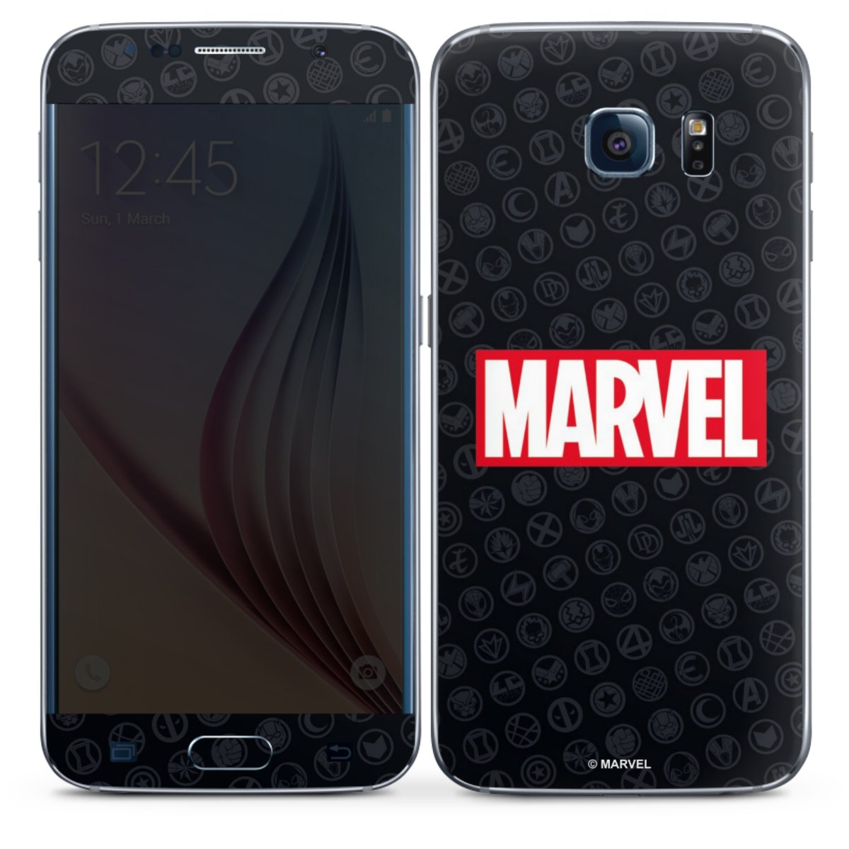 Marvel Logo Black Red 