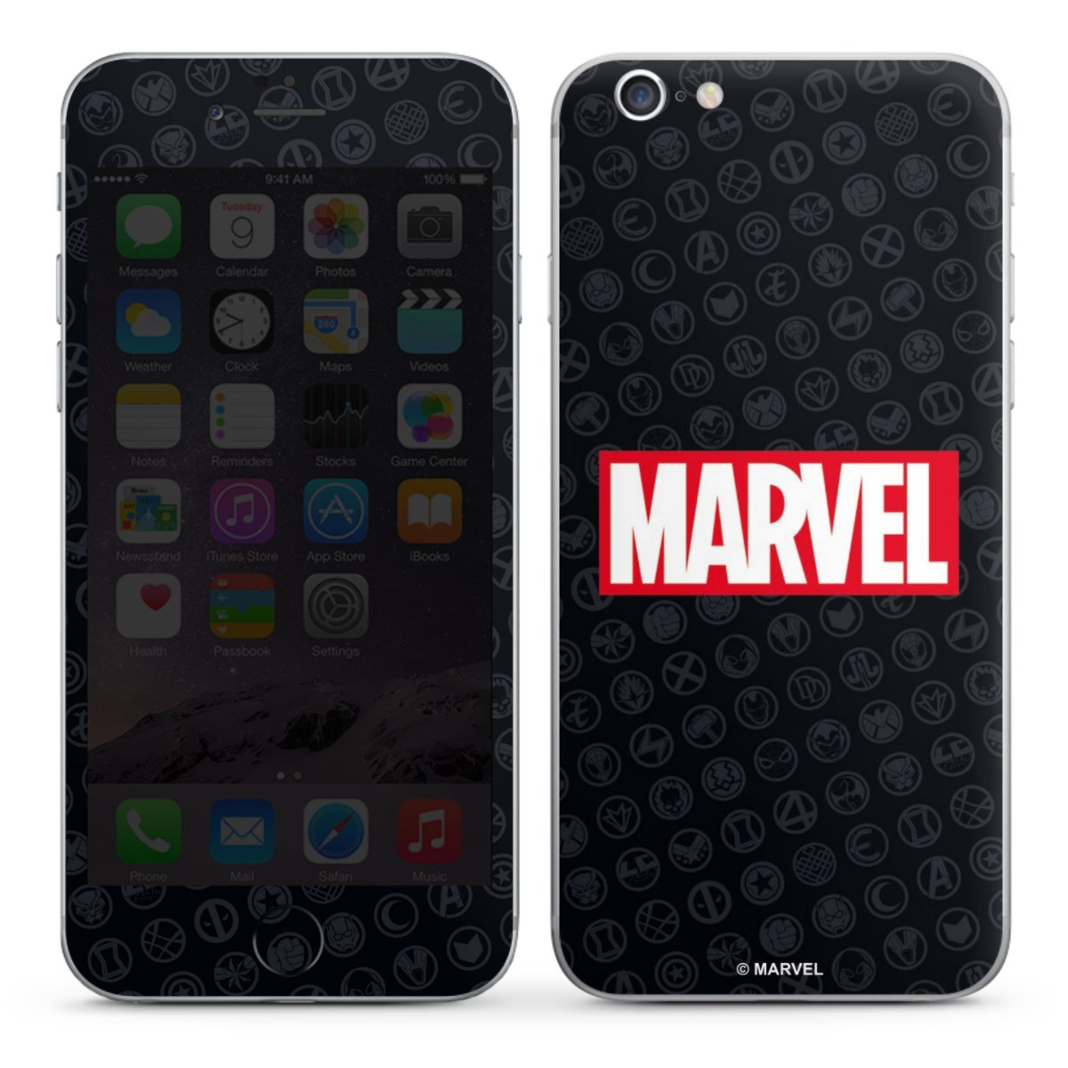 Marvel Logo Black Red 