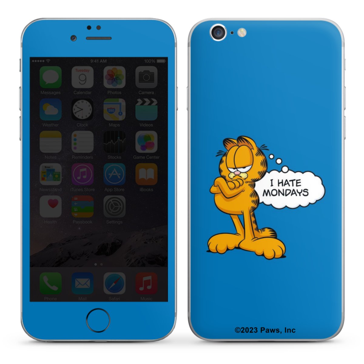 Garfield Je déteste les lundis Bleu