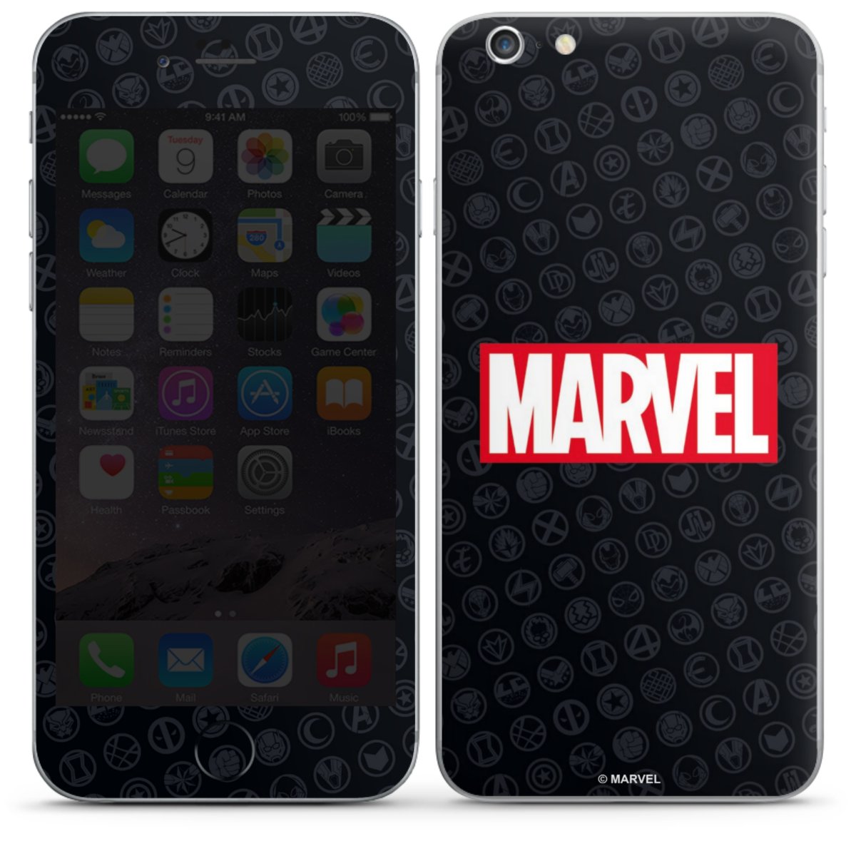 Marvel Logo Black Red 