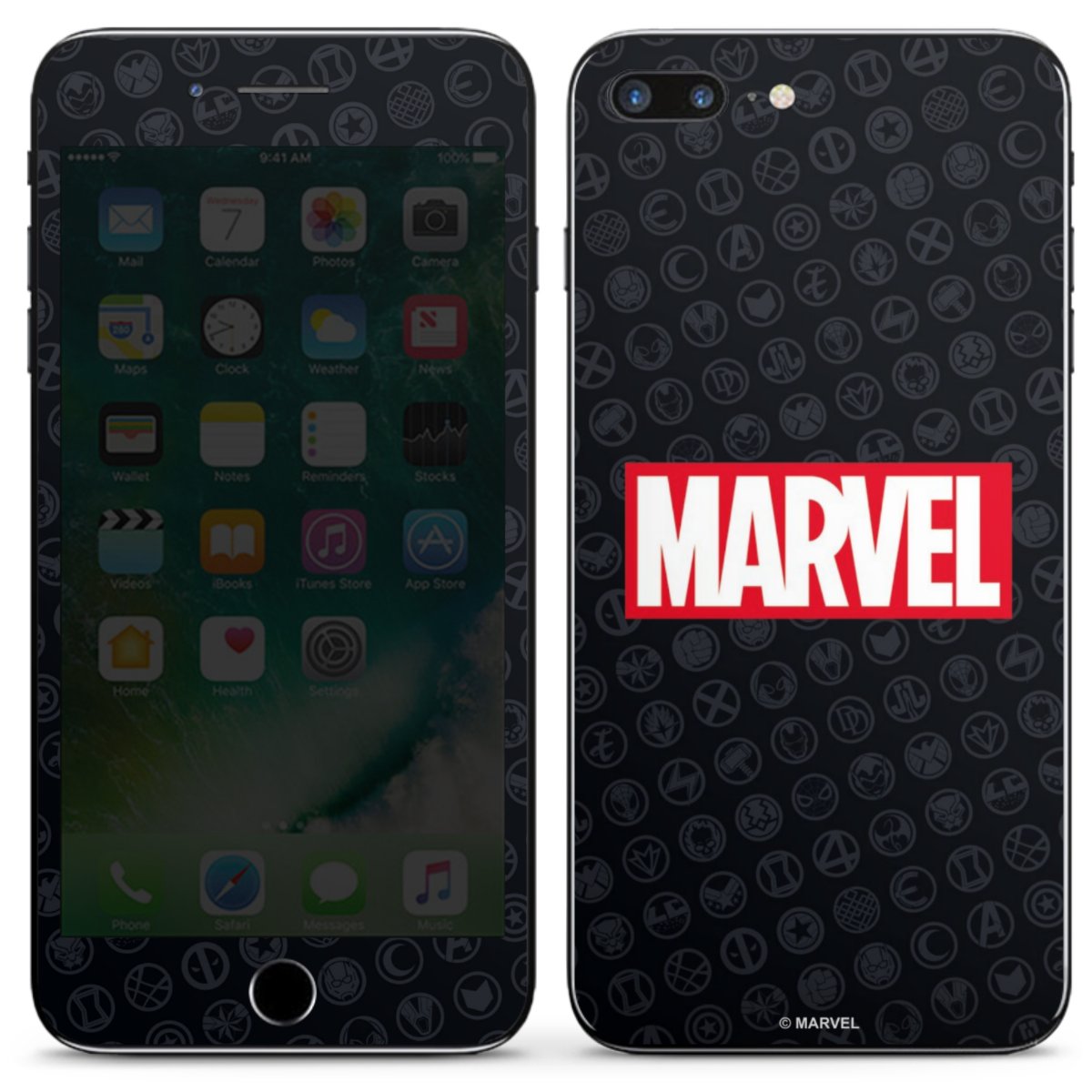 Marvel Logo Black Red 