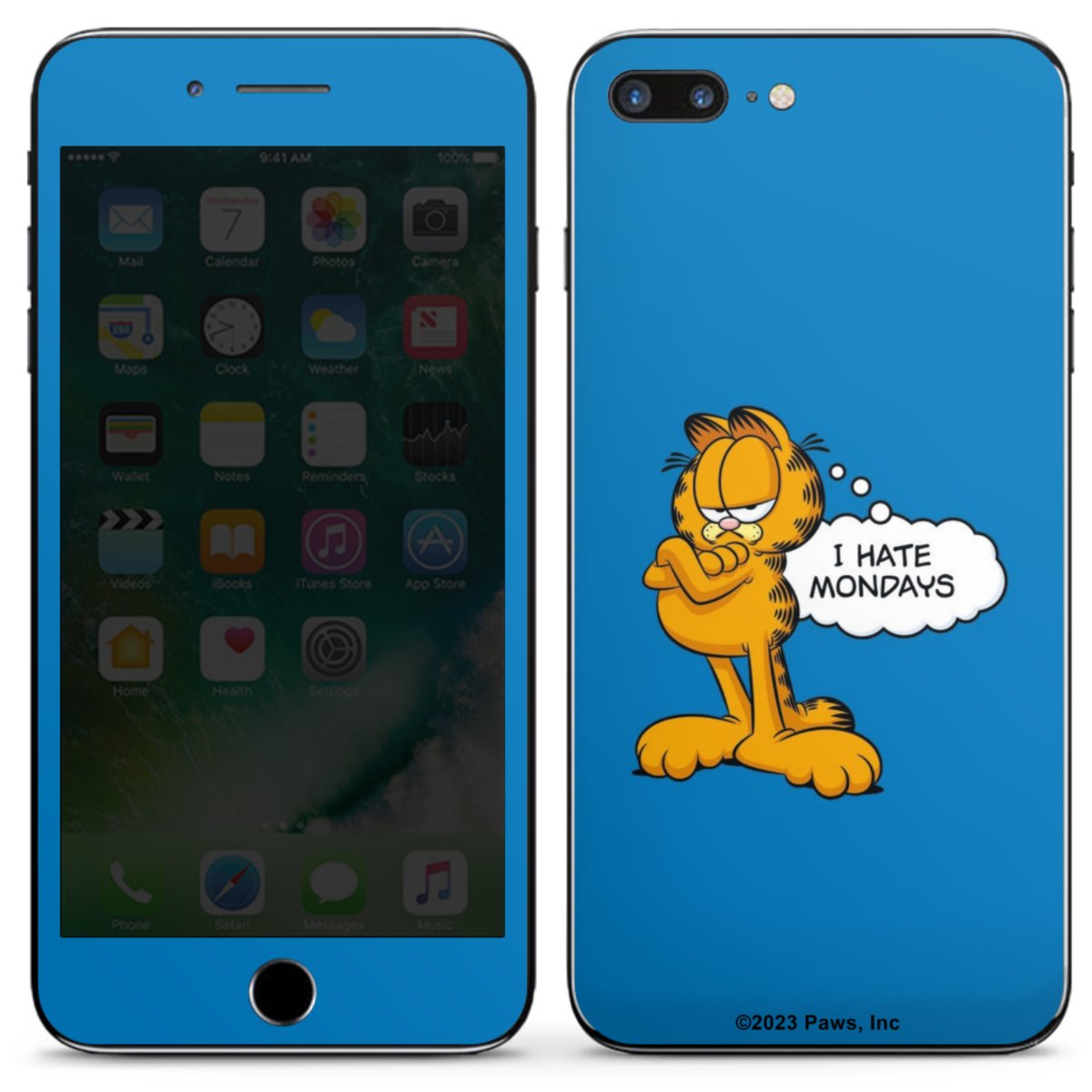 Garfield Je déteste les lundis Bleu