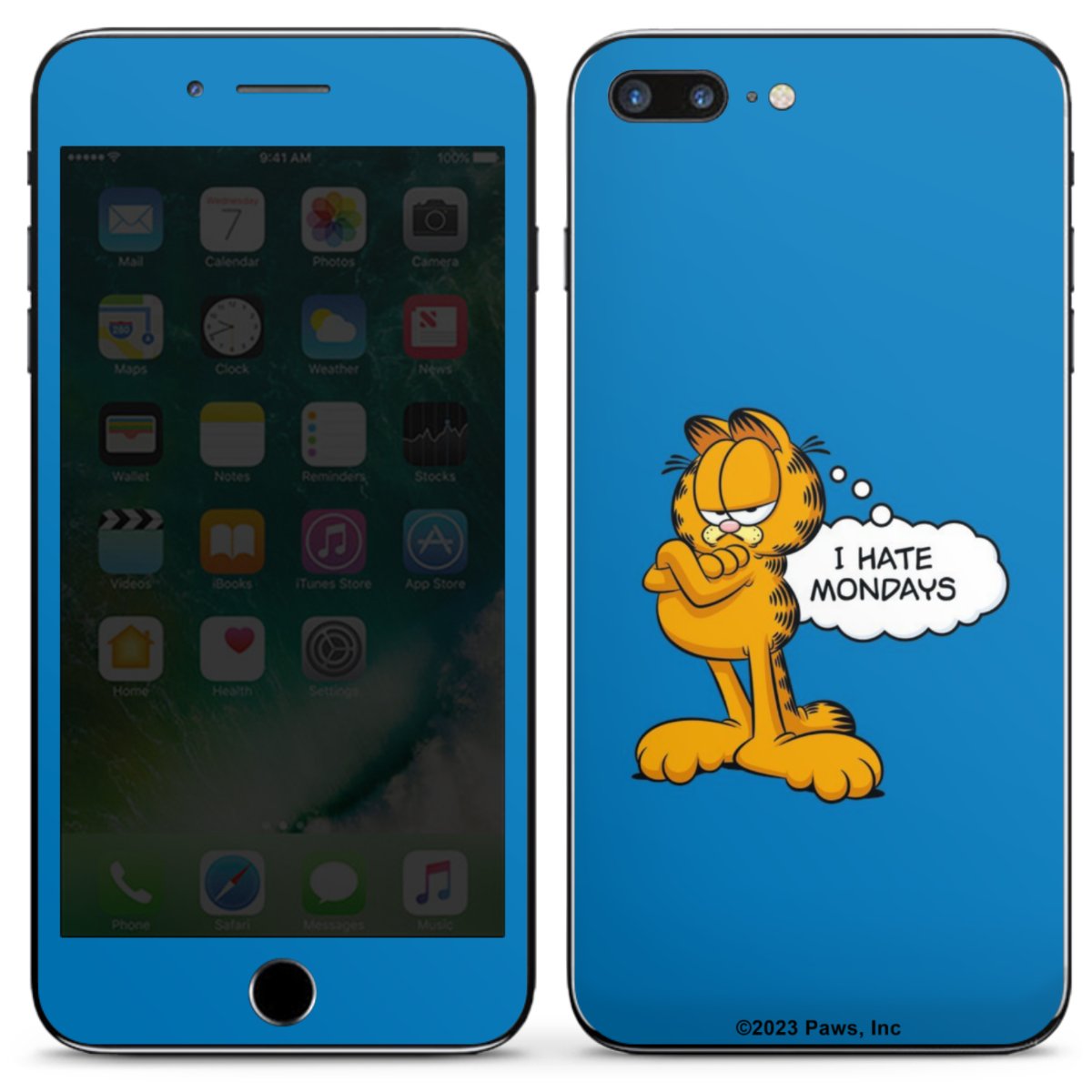 Garfield Je déteste les lundis Bleu