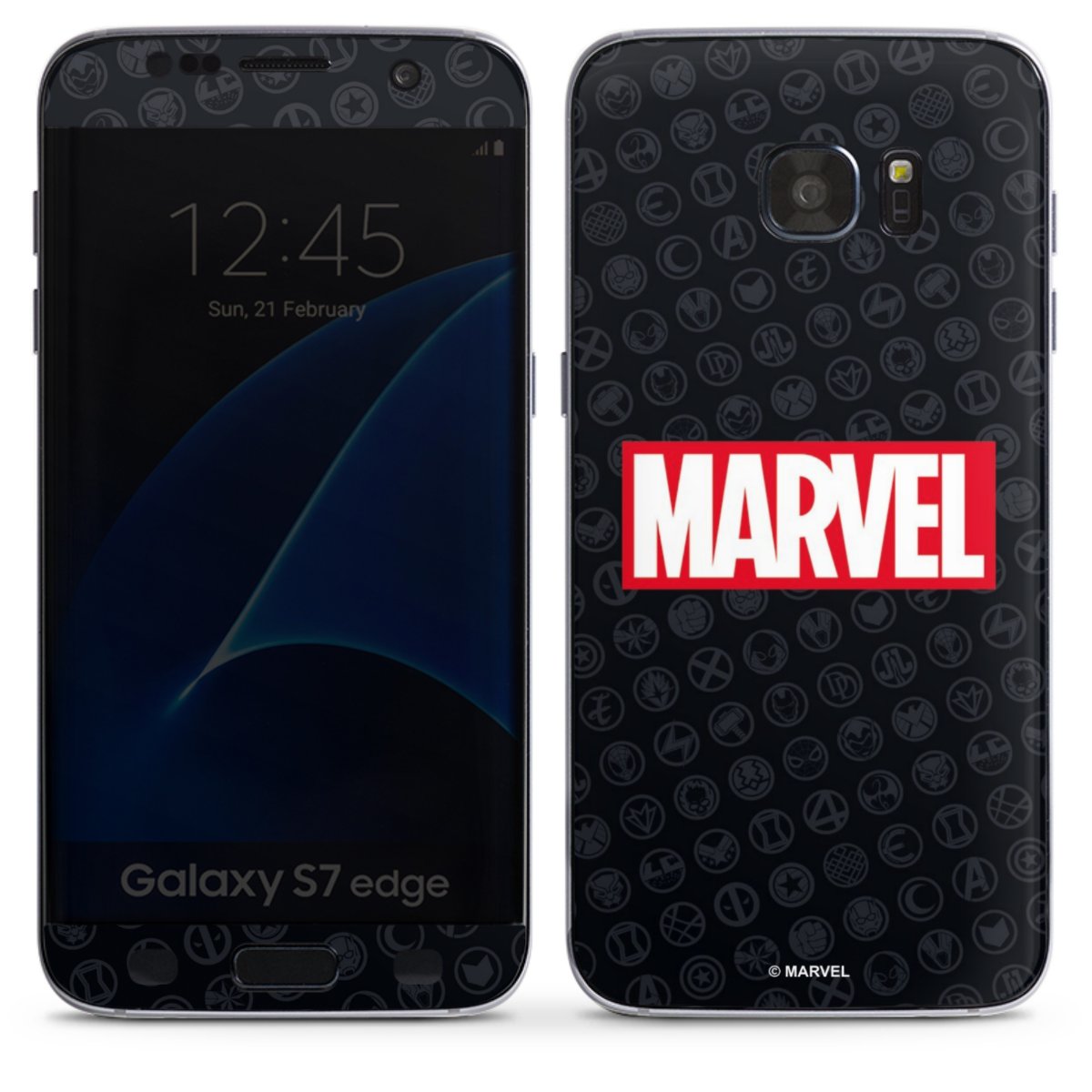 Marvel Logo Black Red 