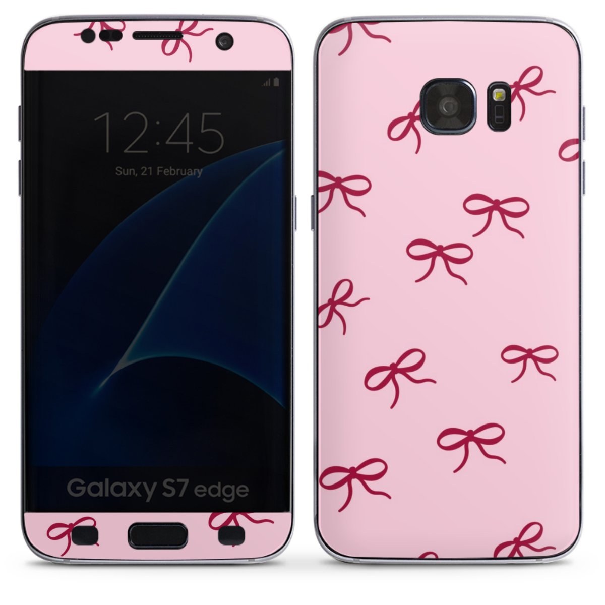 Bows Red Pink Pattern