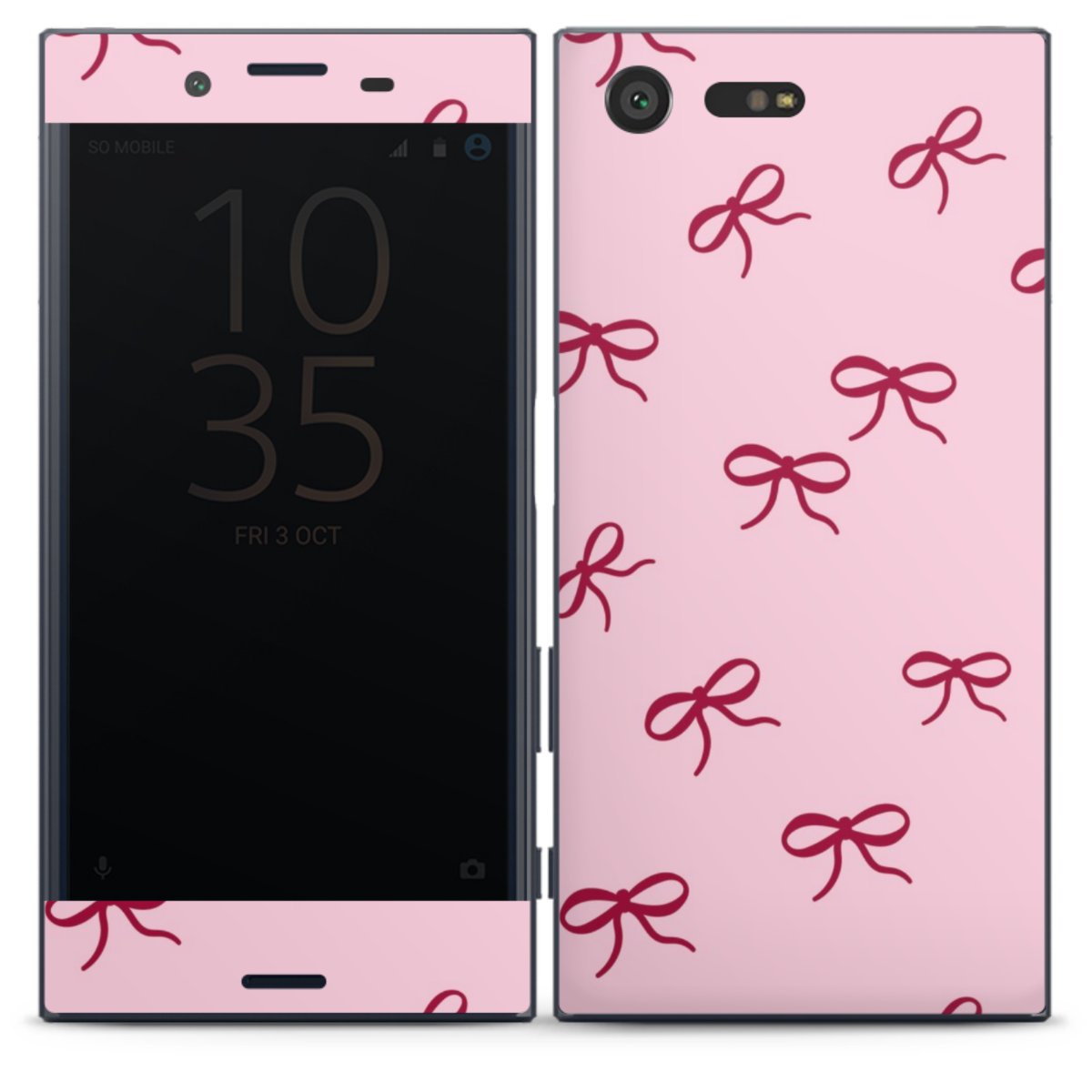 Bows Red Pink Pattern