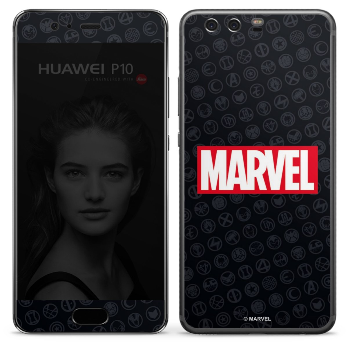 Marvel Logo Black Red 