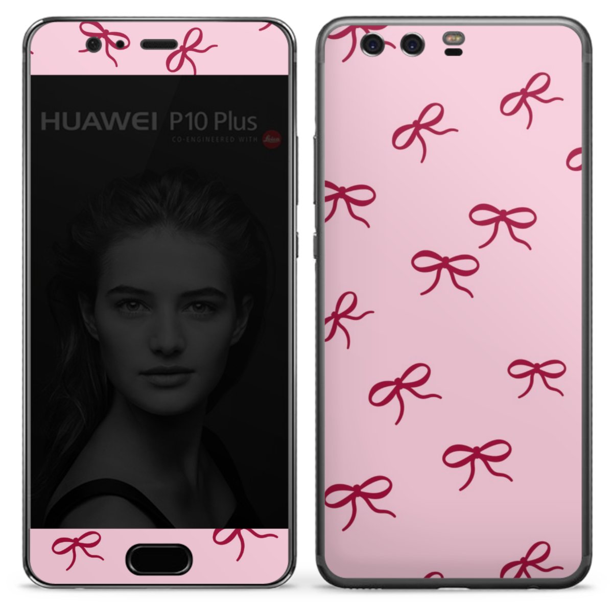 Bows Red Pink Pattern