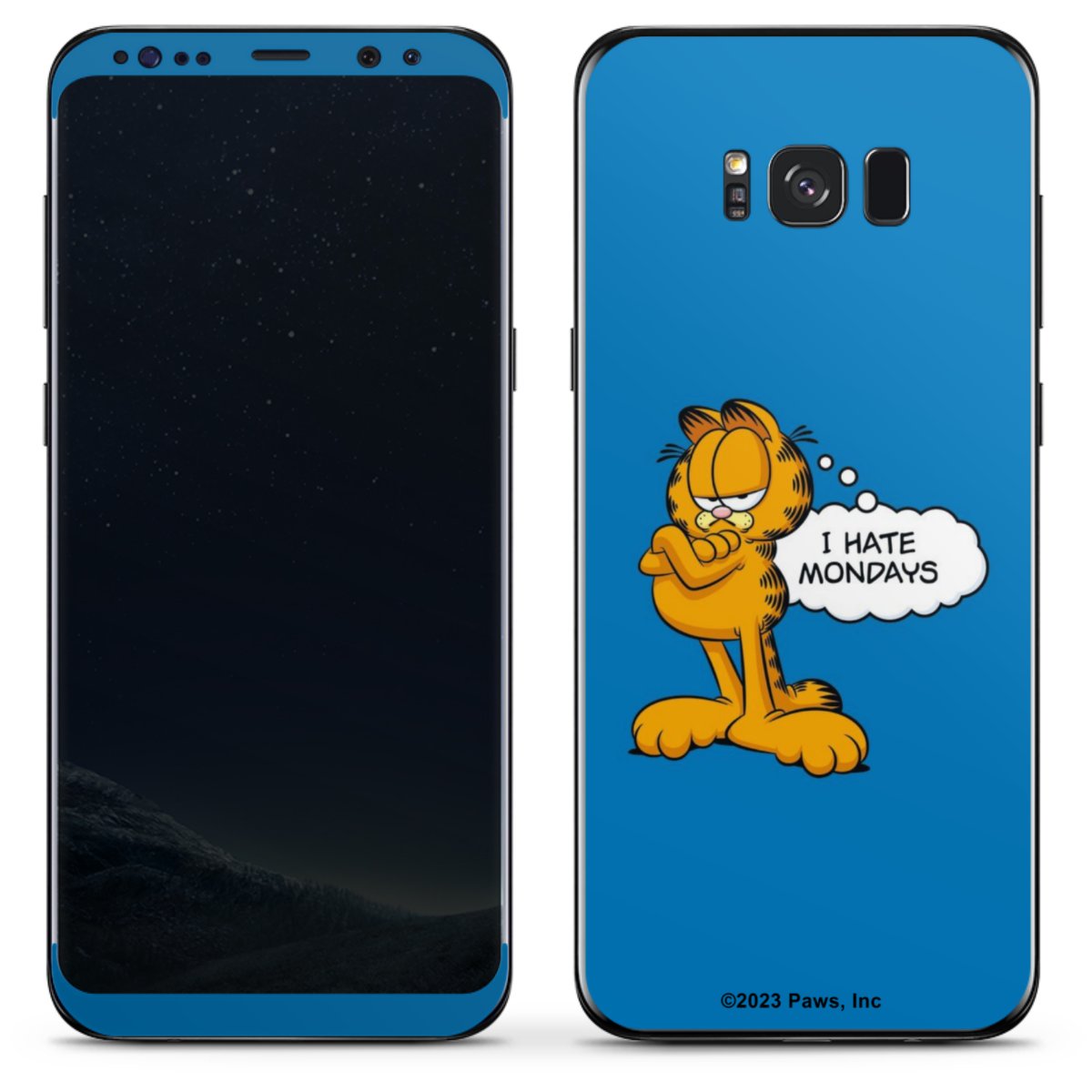 Garfield Ik haat maandagen blauw