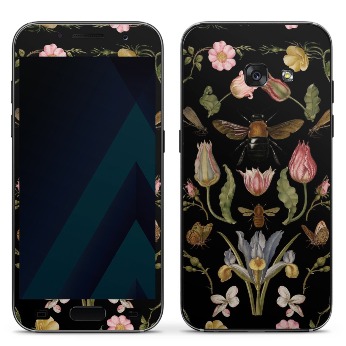 Veldbloemen en Bijen Zwart