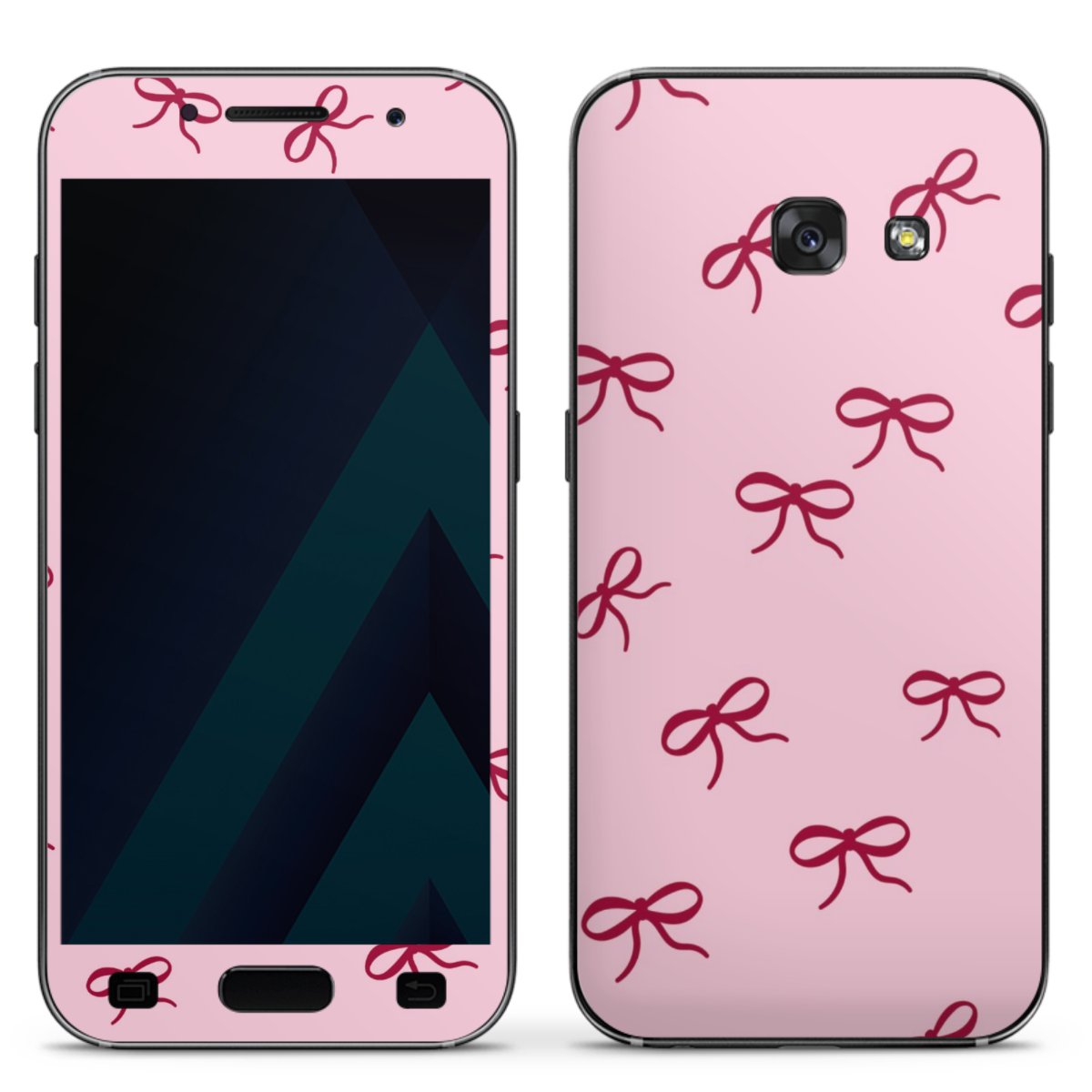 Schleifen Muster Rot Pink