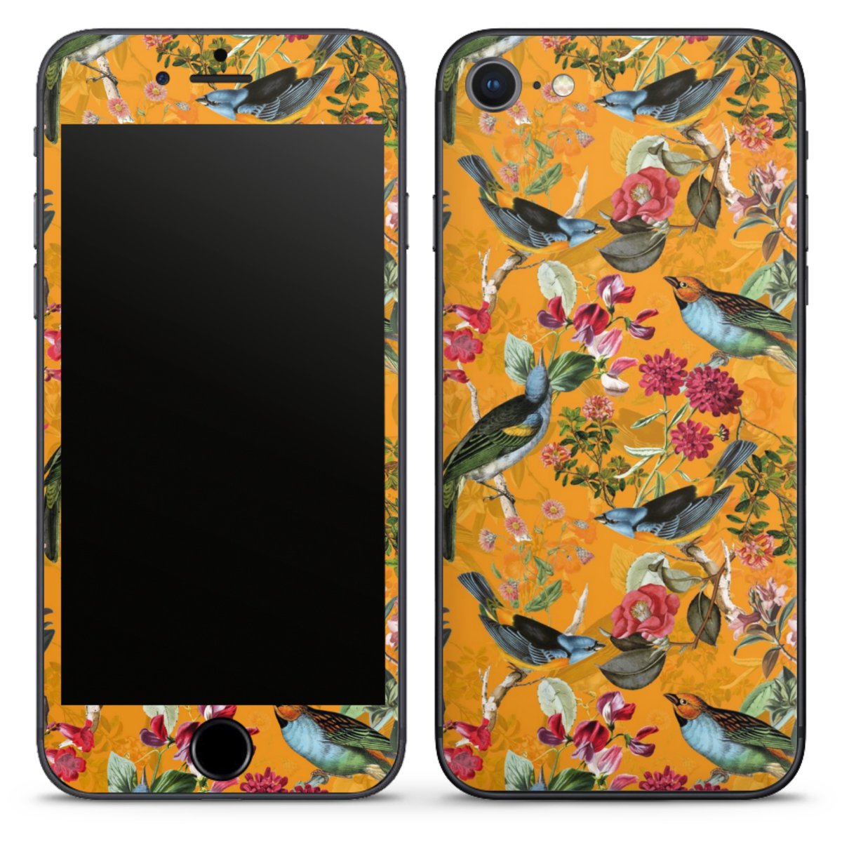 Vogels Bloemen Behang