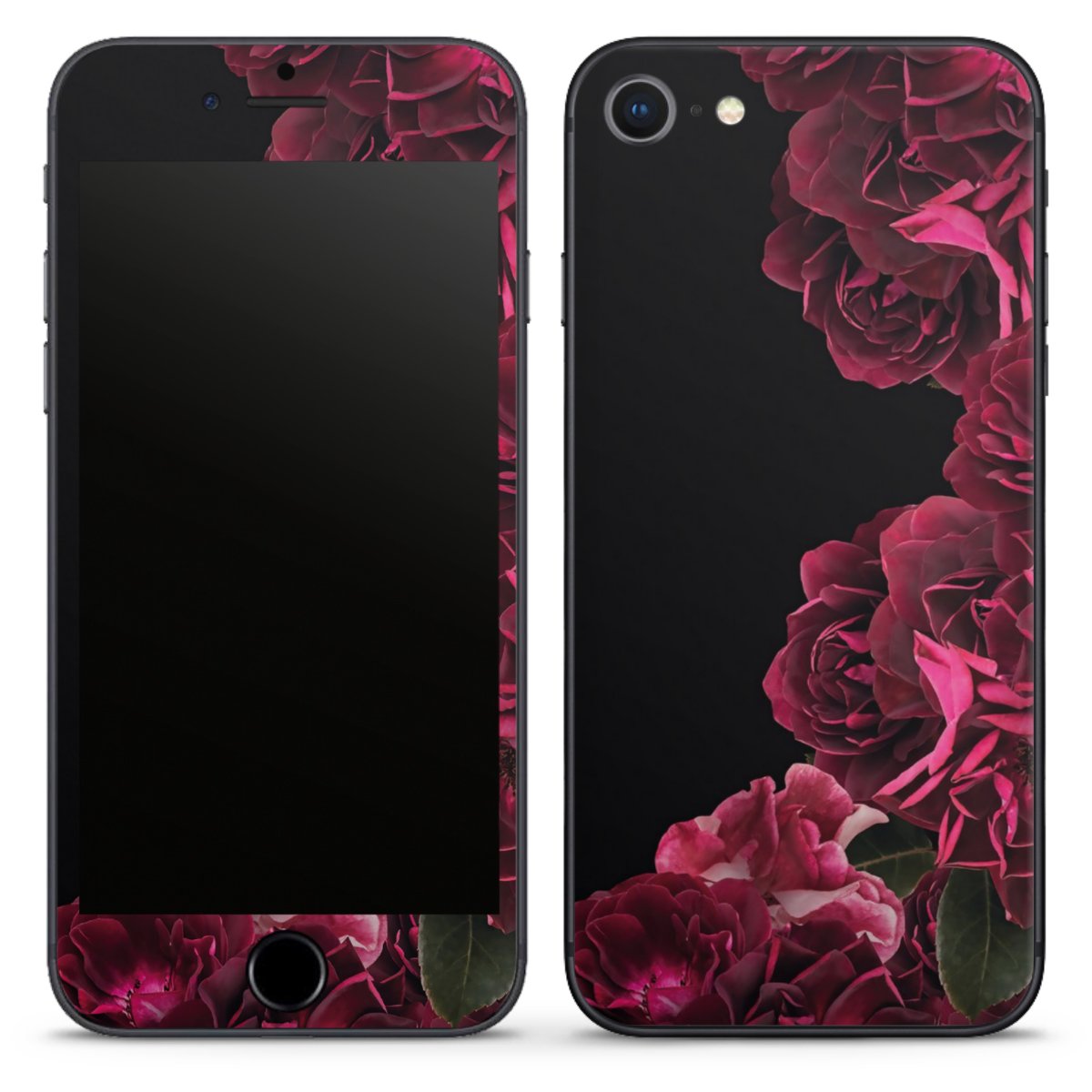 Rose vintage su nero