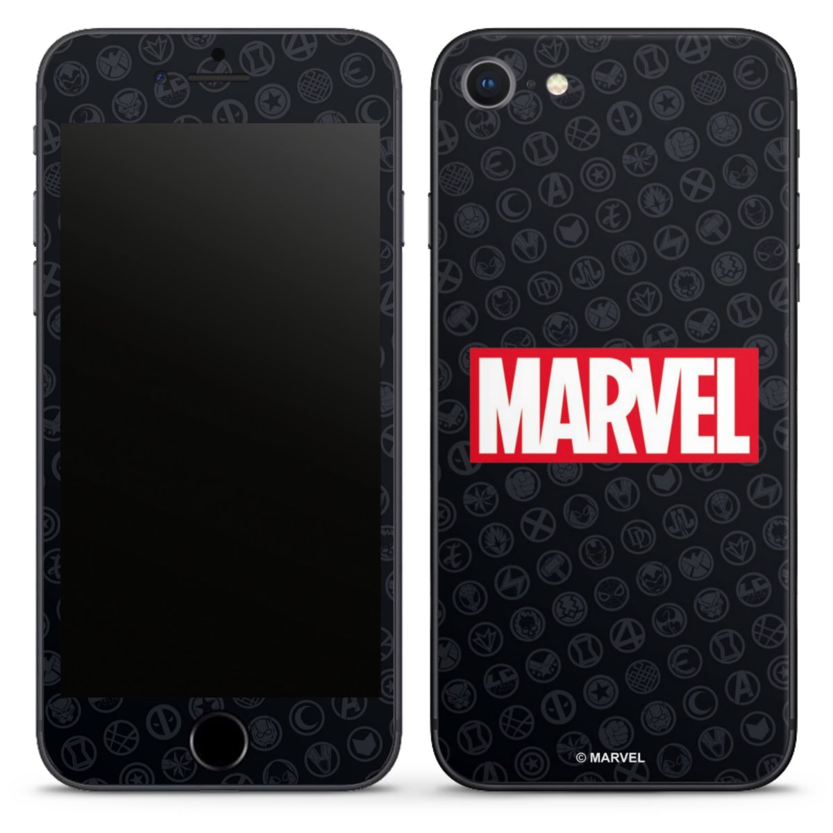 Marvel Logo Black Red 