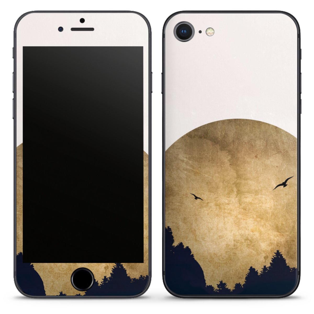 Twee vogels en de maan