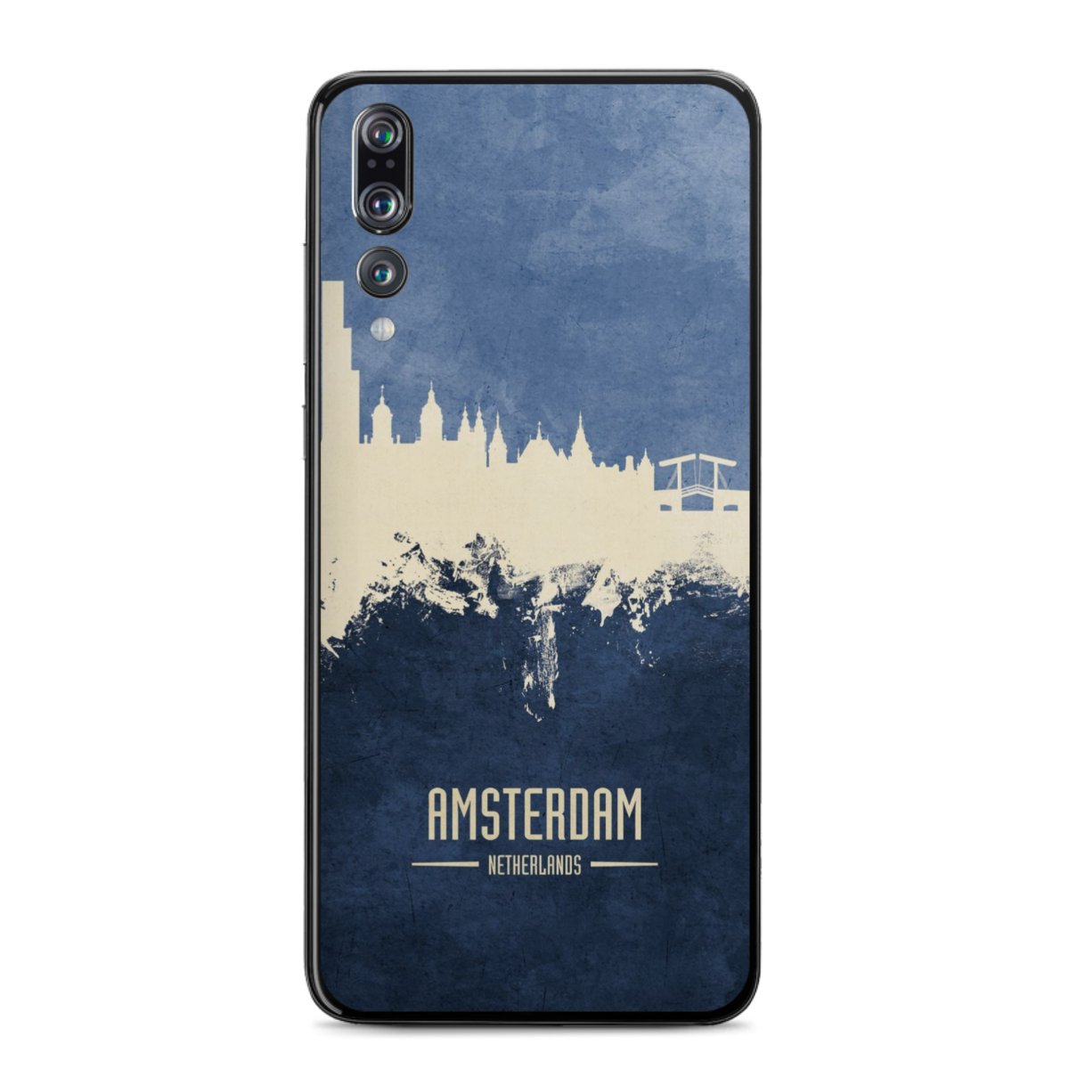 Amsterdam Skyline blauw