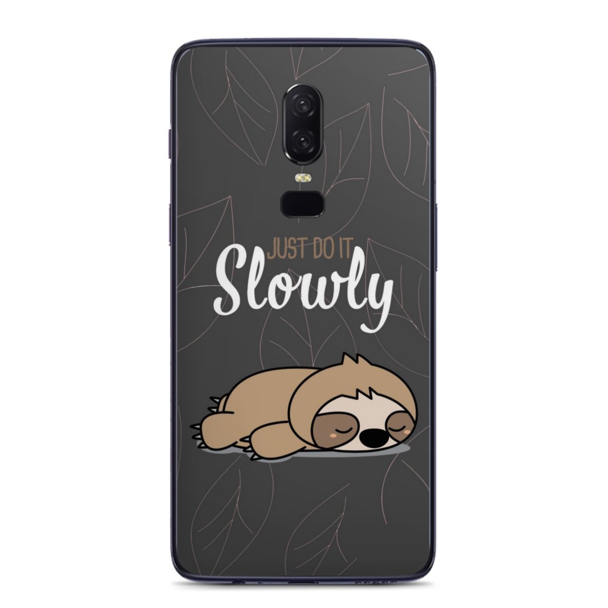 Just Do It Slowly Sloth Grey