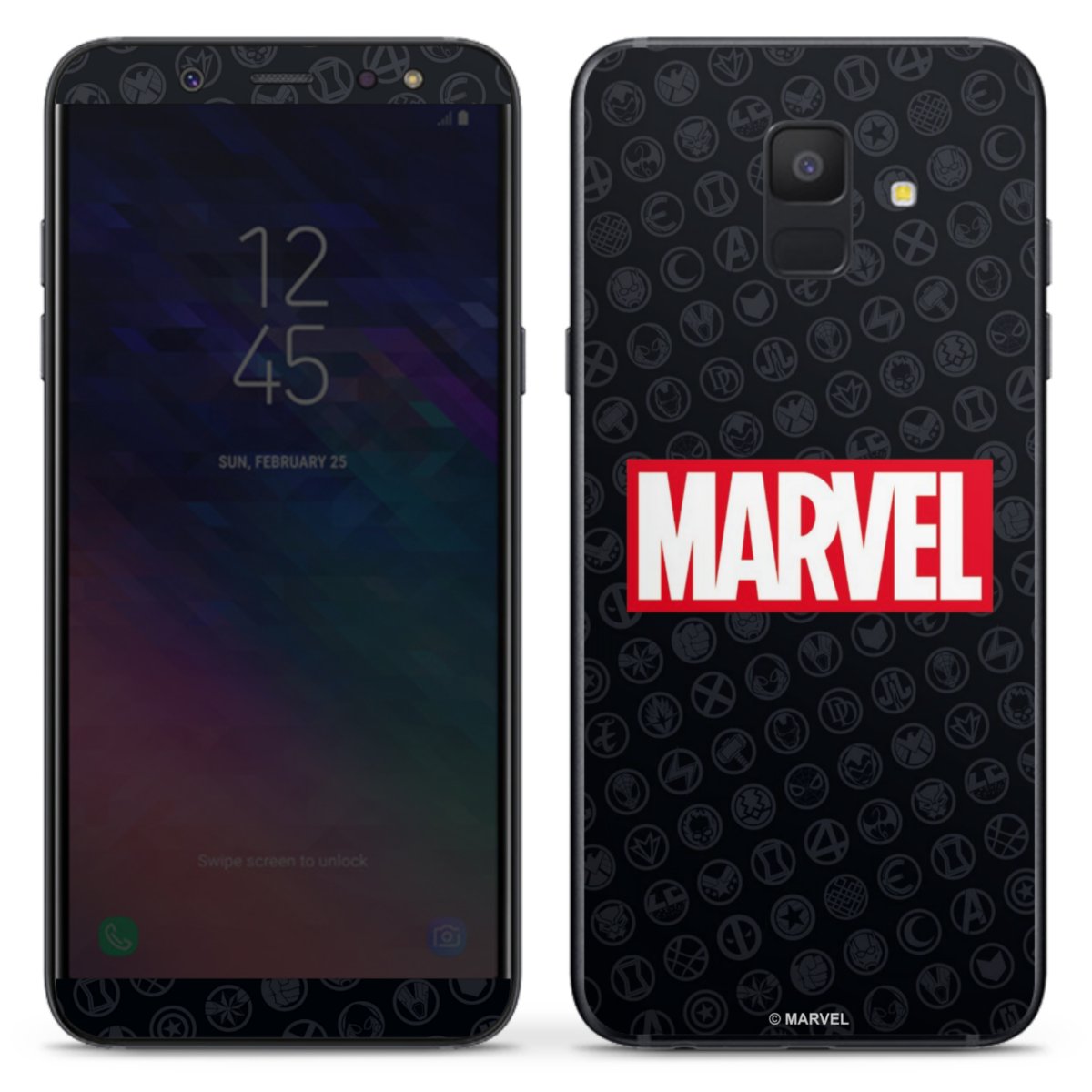 Marvel Logo Black Red 