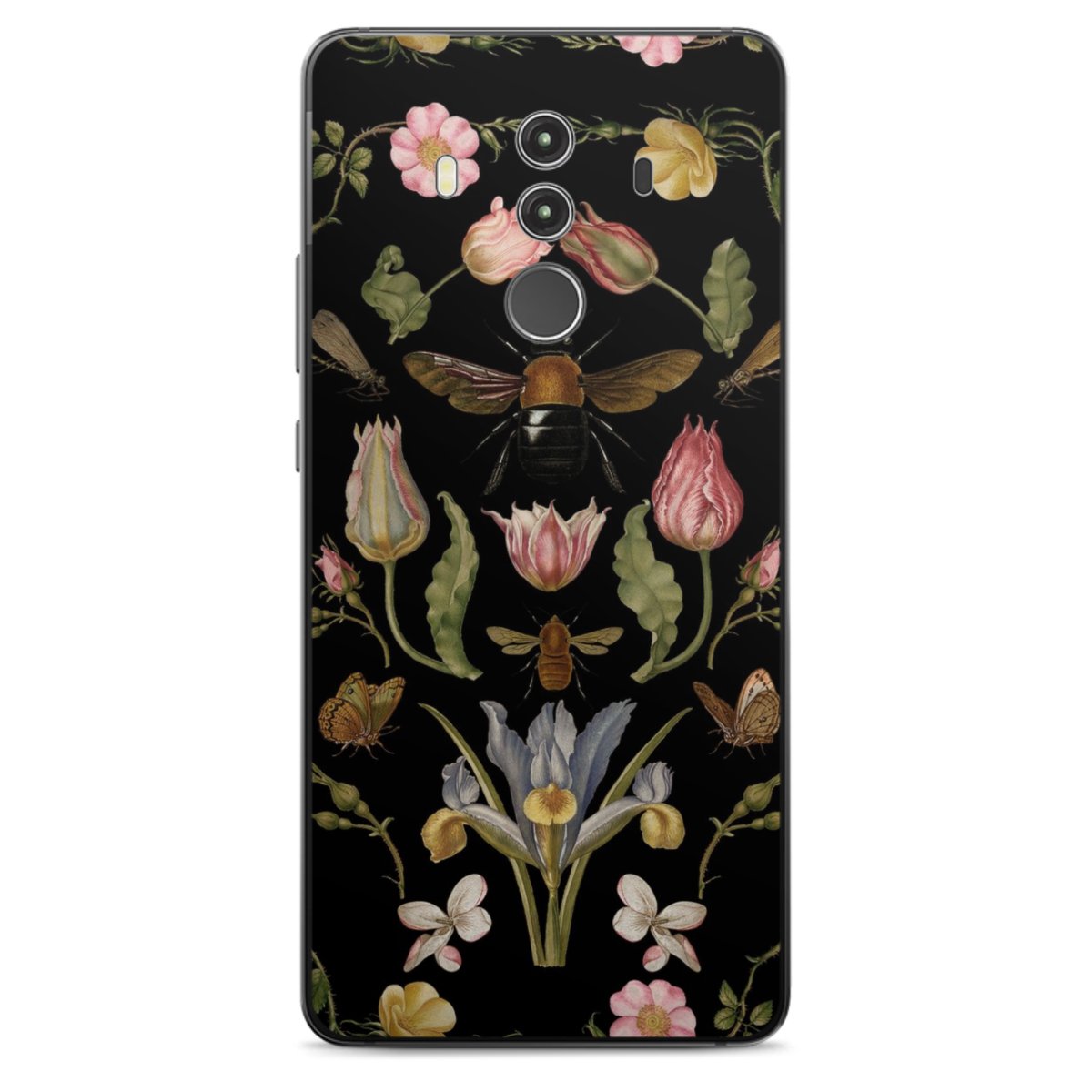 Veldbloemen en Bijen Zwart