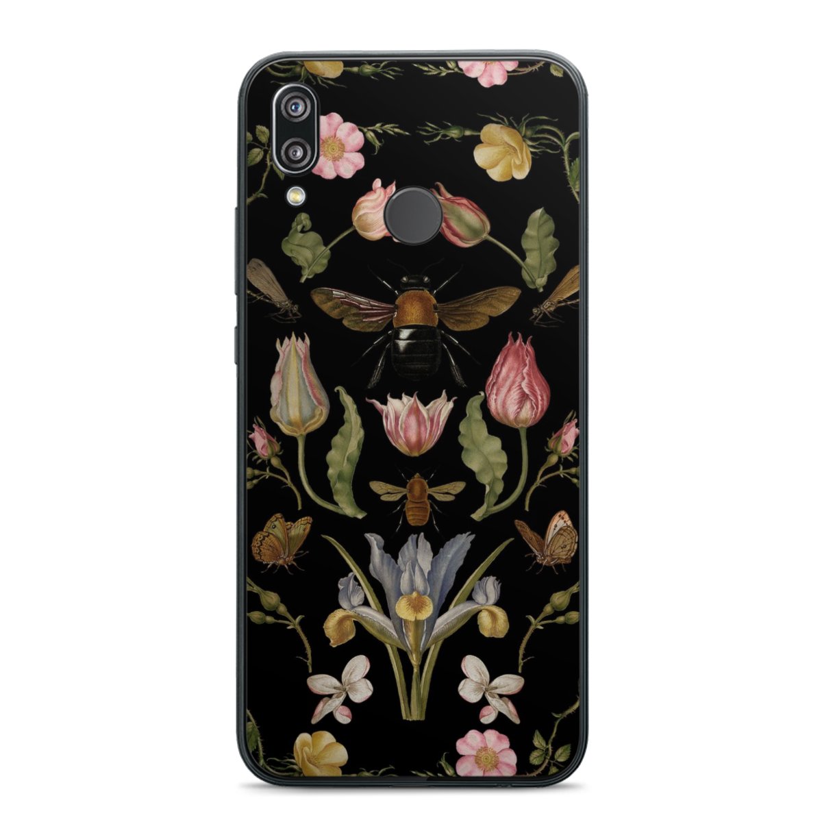 Veldbloemen en Bijen Zwart