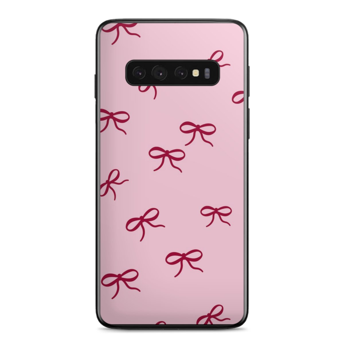 Schleifen Muster Rot Pink