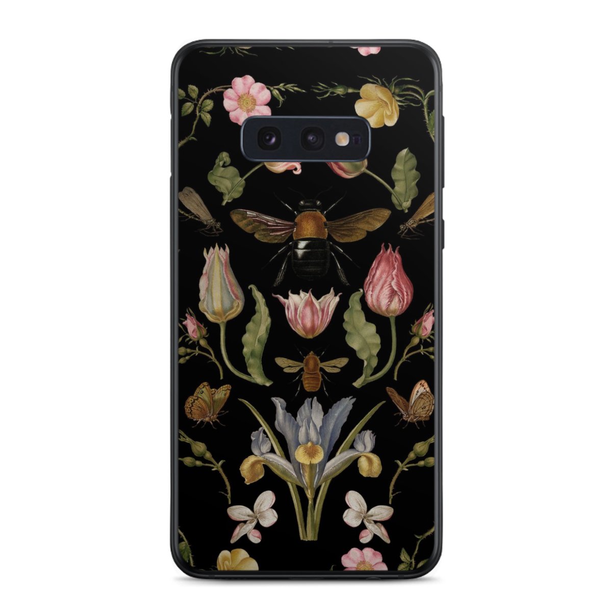 Veldbloemen en Bijen Zwart