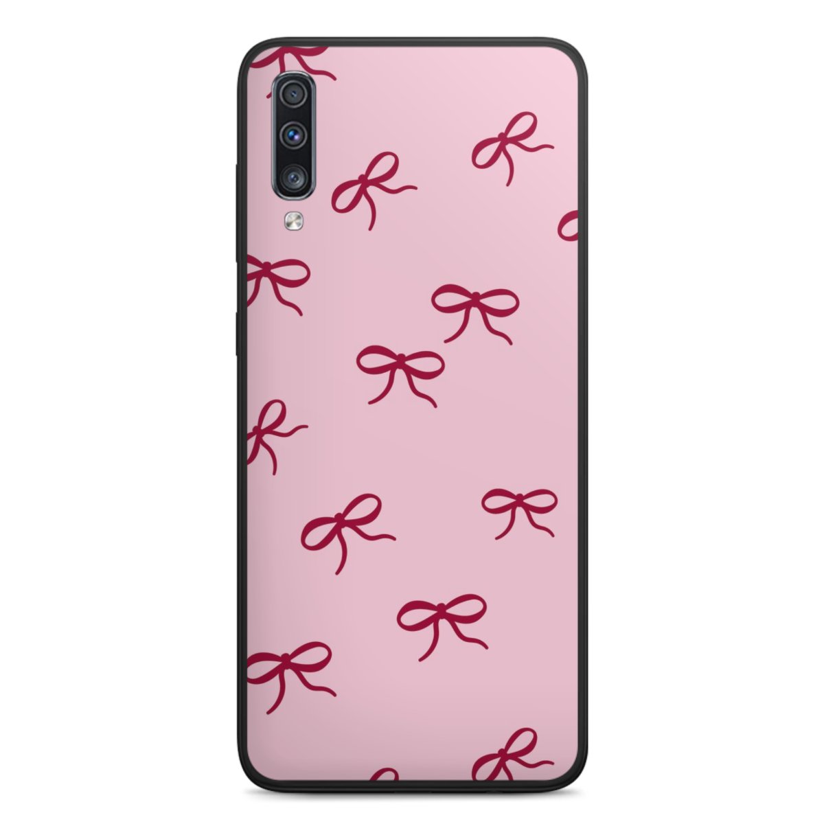 Schleifen Muster Rot Pink