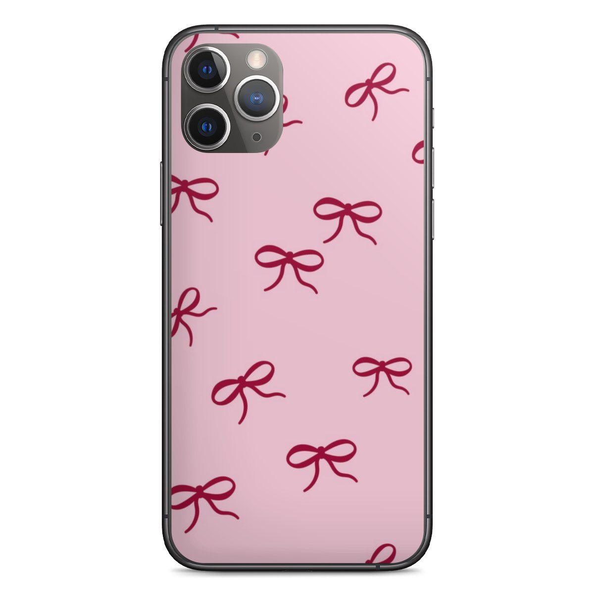 Schleifen Muster Rot Pink