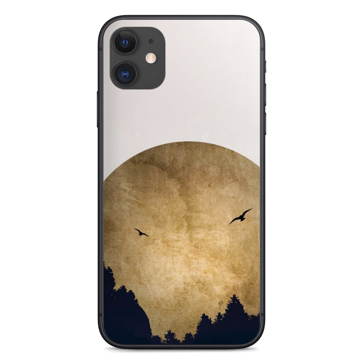 Twee vogels en de maan