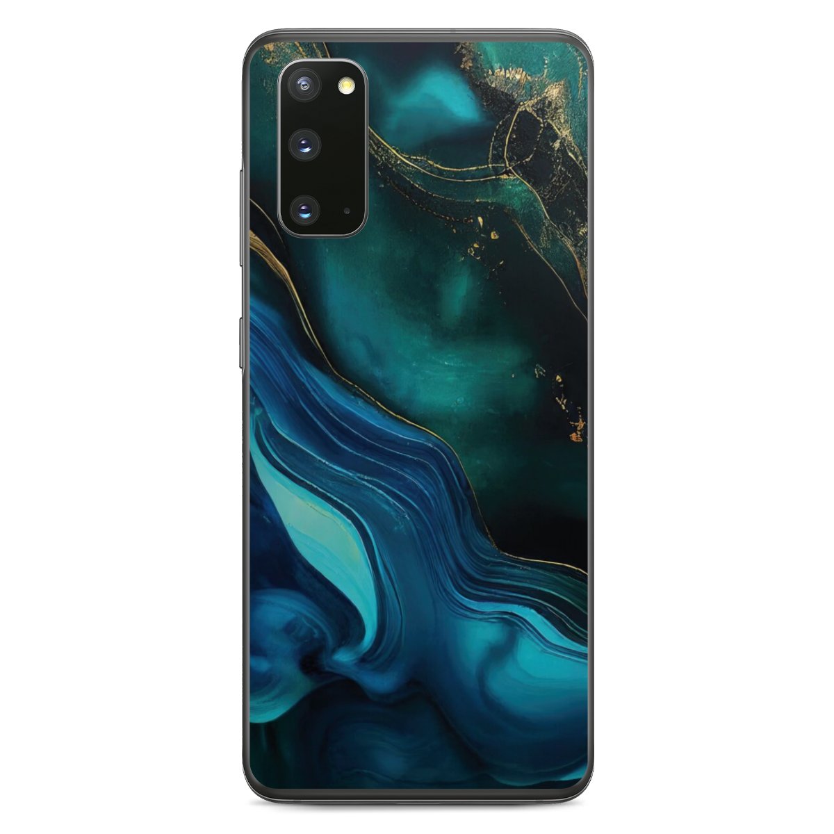 Encre bleue et dorée