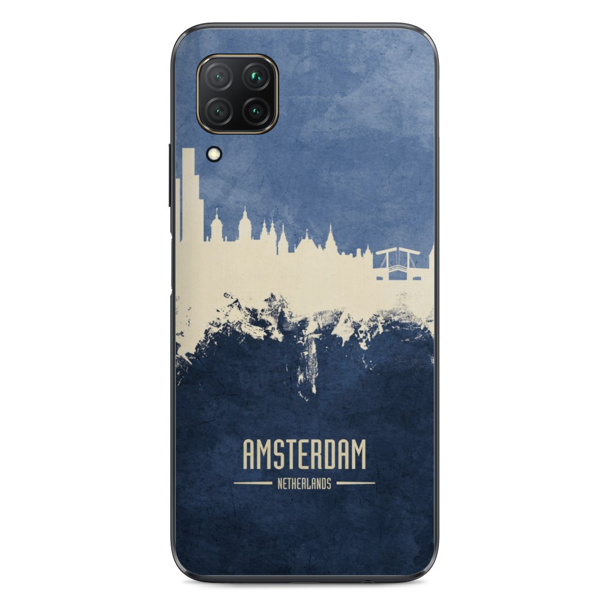 Amsterdam Skyline blauw