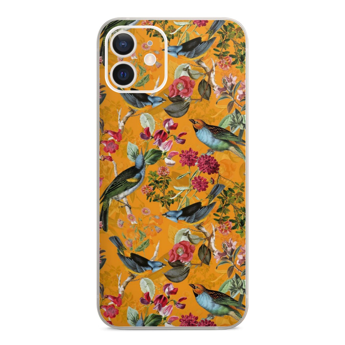 Vogels Bloemen Behang