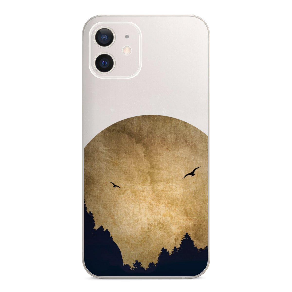 Twee vogels en de maan