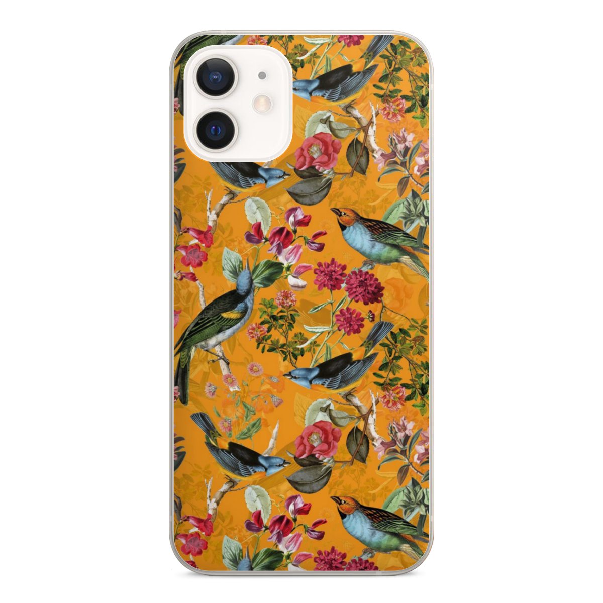 Vogels Bloemen Behang