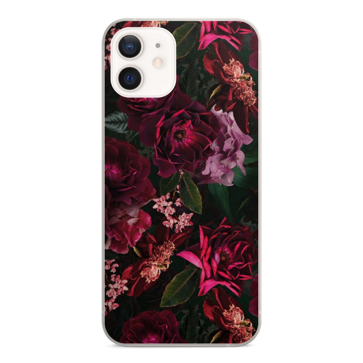 Dunkelrote und rosa Blüten