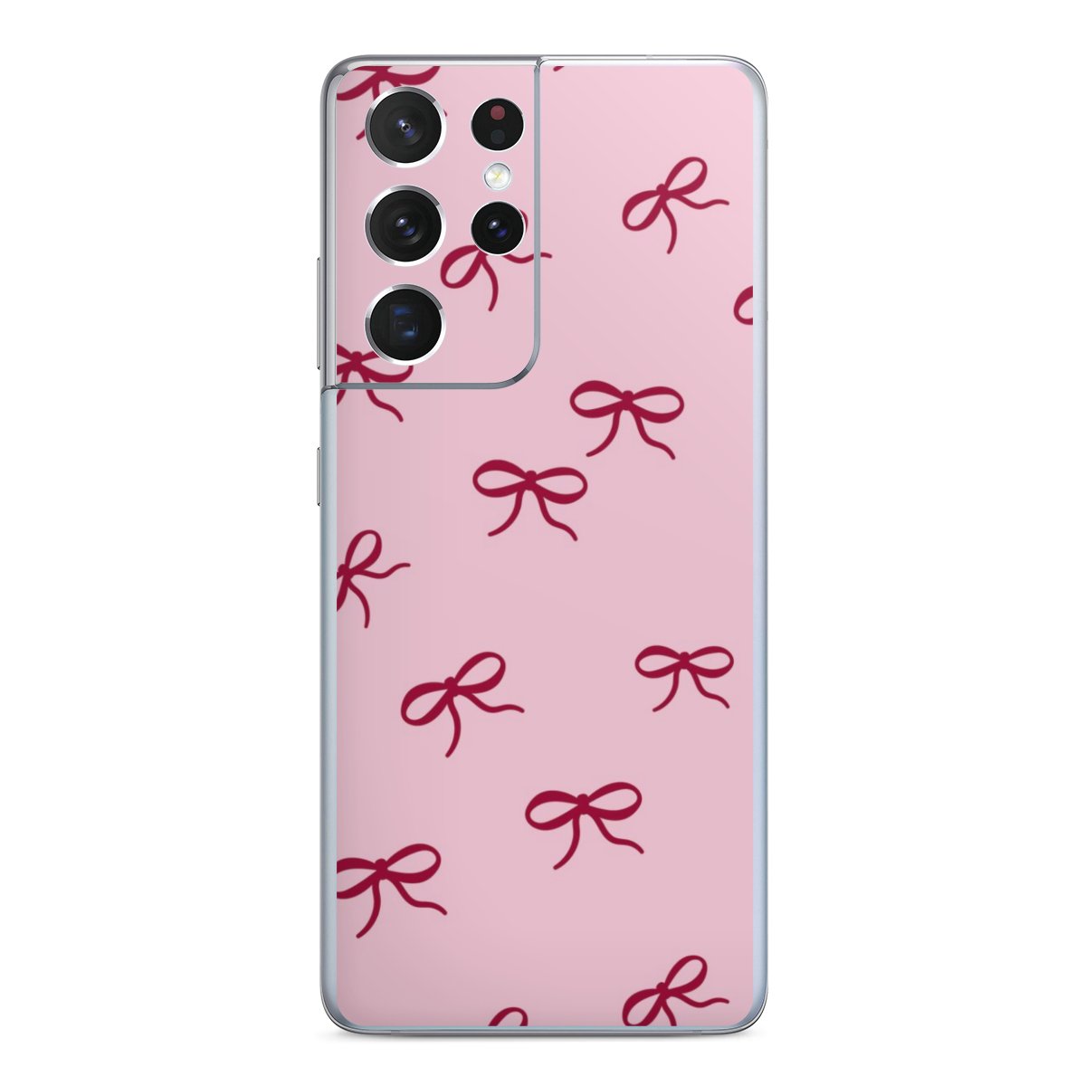 Bows Red Pink Pattern