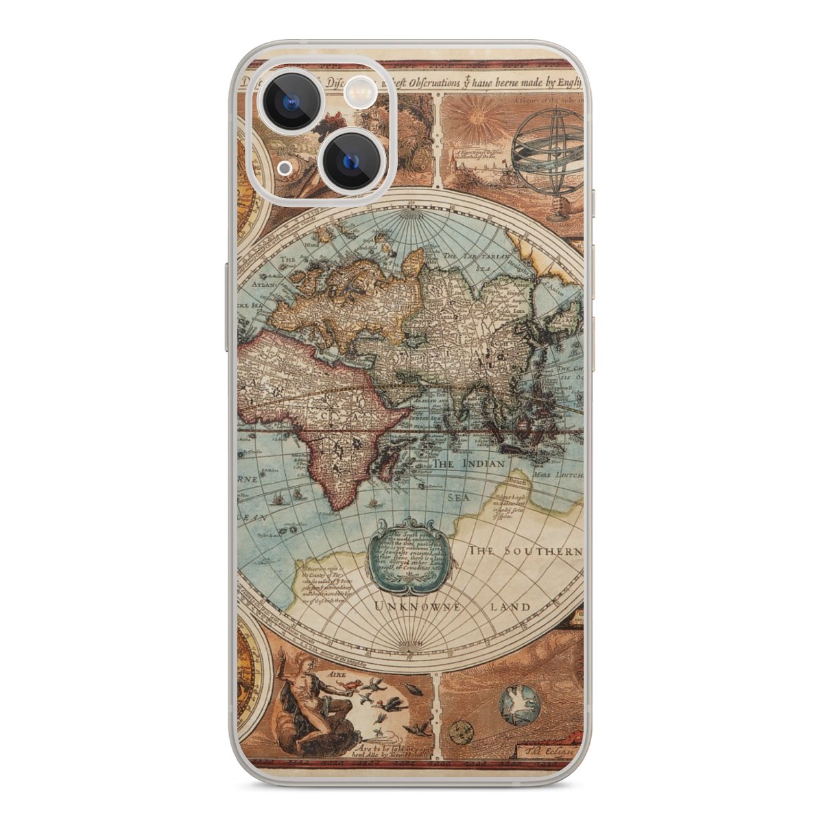 Mappa del mondo vintage