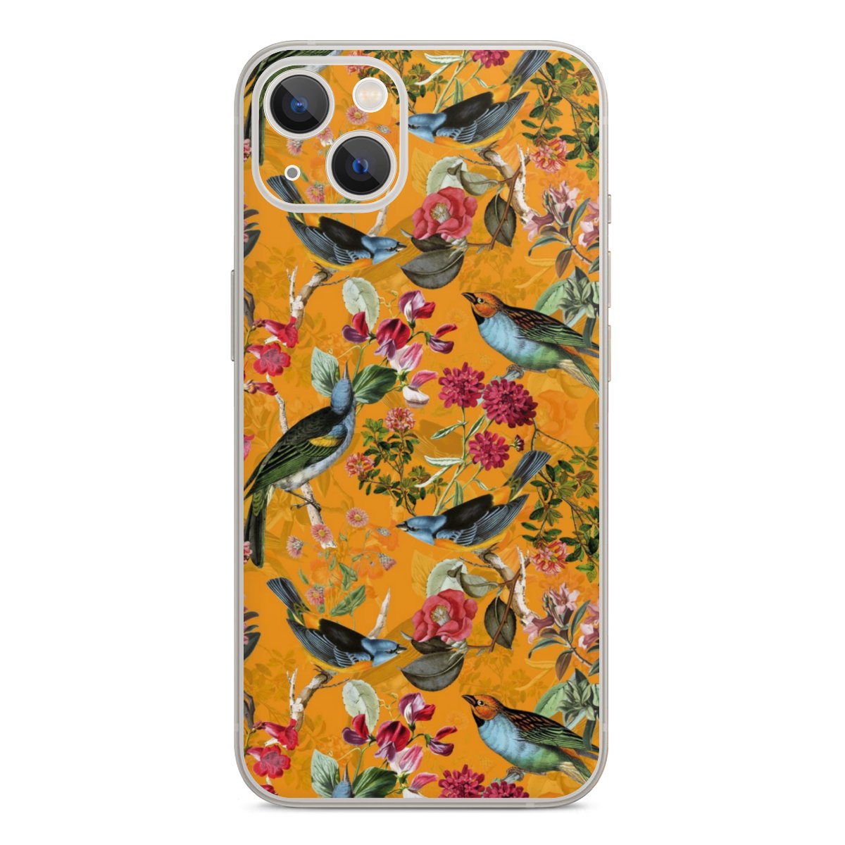 Vogels Bloemen Behang