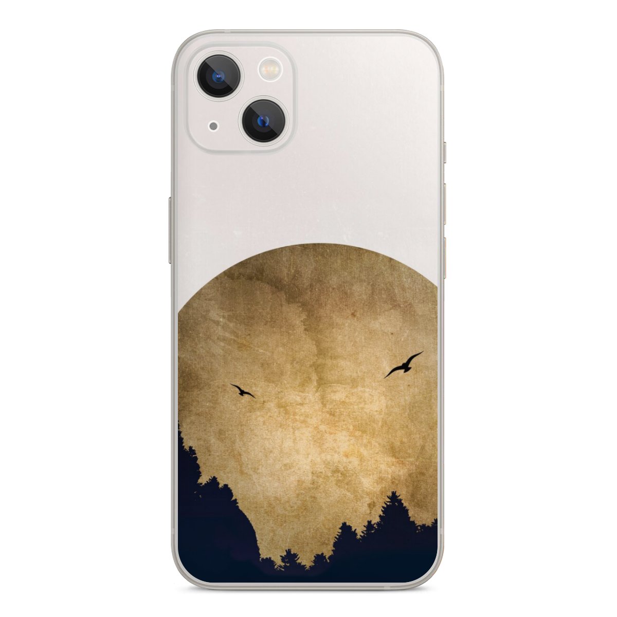 Twee vogels en de maan