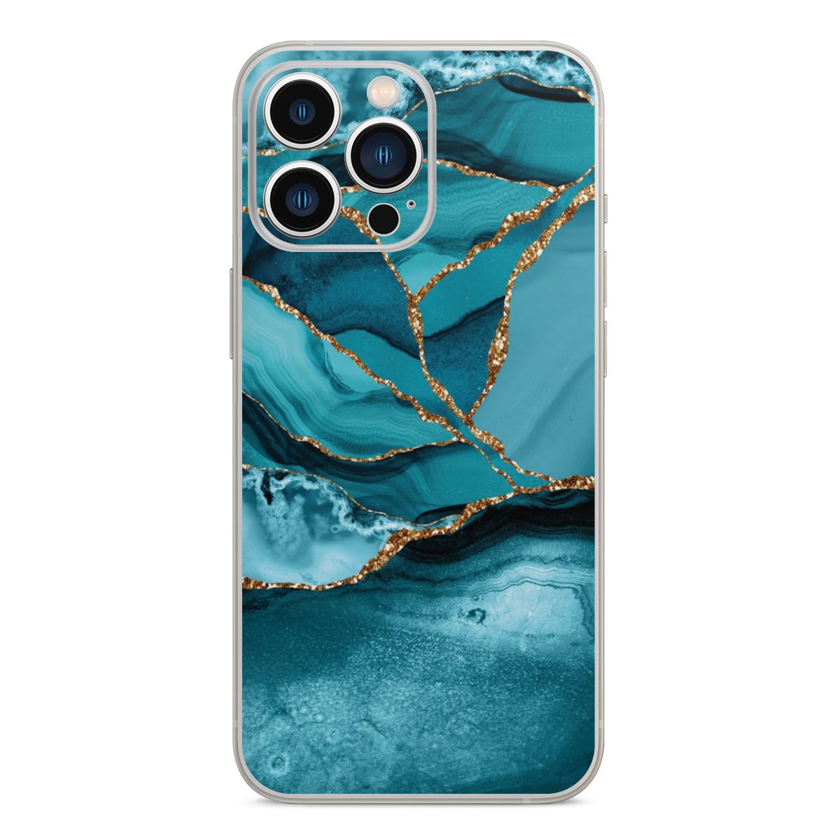 Eisblaue Marmor Landschaft