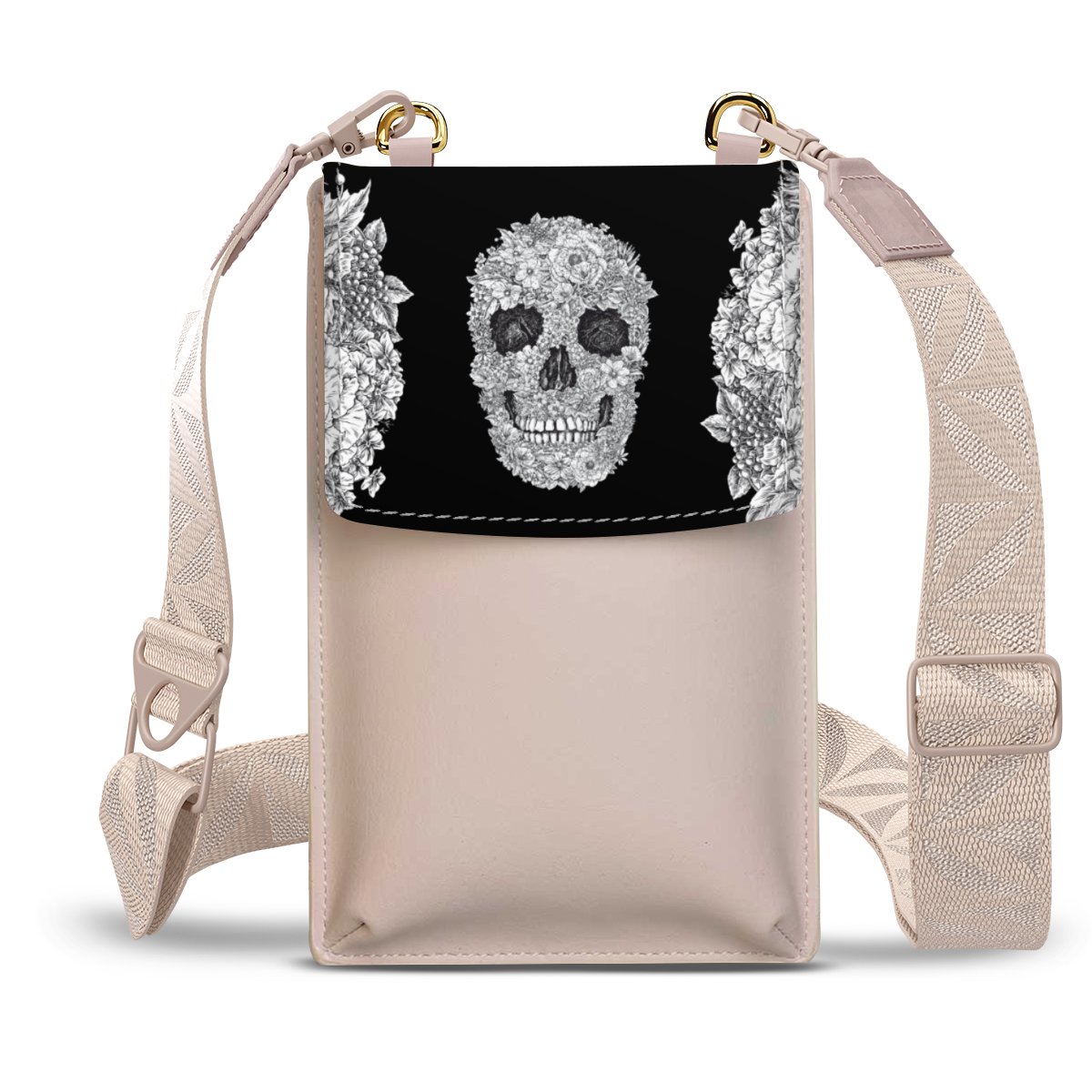 Floral Skull - black
