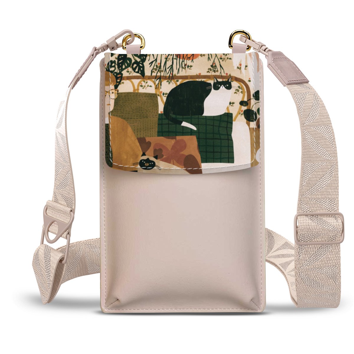 Pochette avec ruban blanc